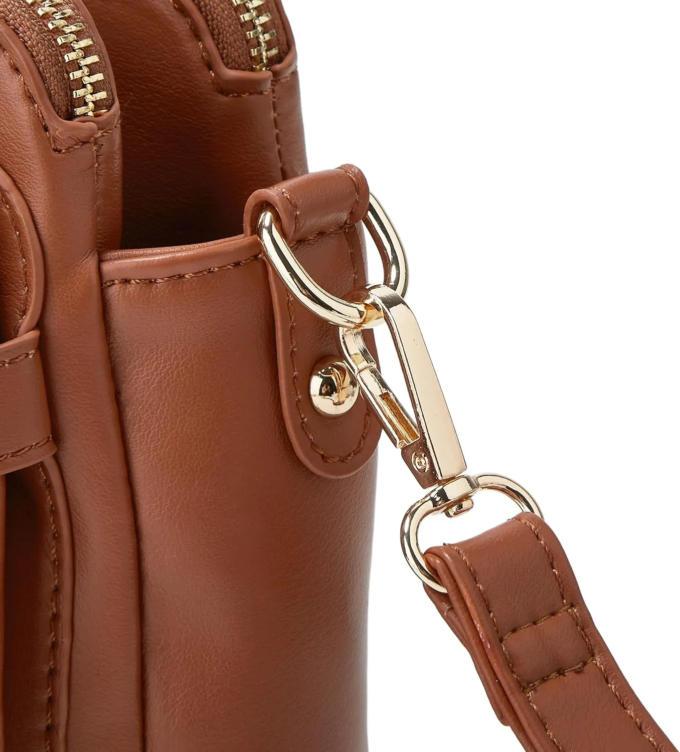 Crossbody Bags for Women Three-Layer Shoulder Bag Vegan Leather Multiple Compartments Handbag Purses Satchel Hobo Clutch 2024