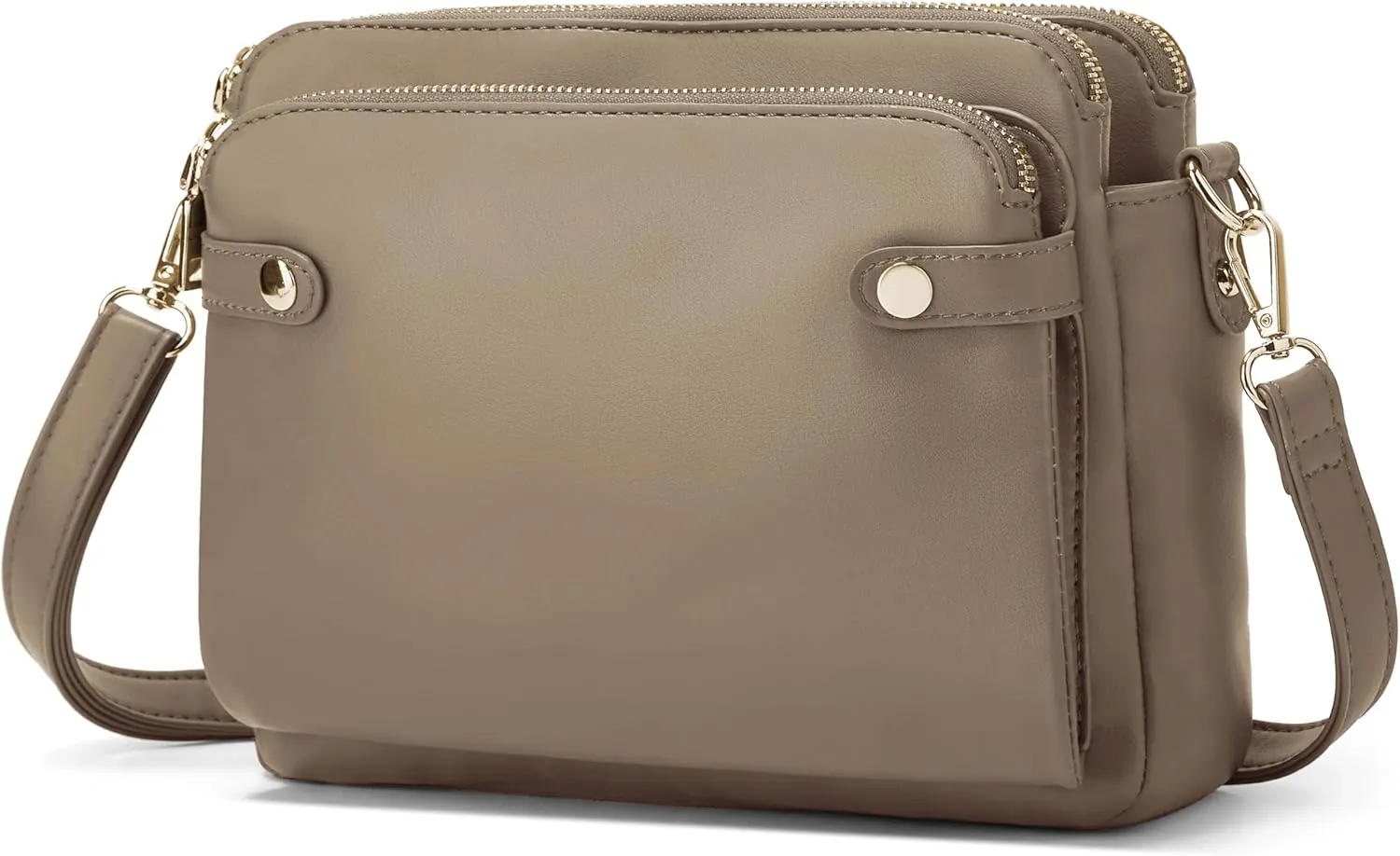 Crossbody Bags for Women Three-Layer Shoulder Bag Vegan Leather Multiple Compartments Handbag Purses Satchel Hobo Clutch 2024