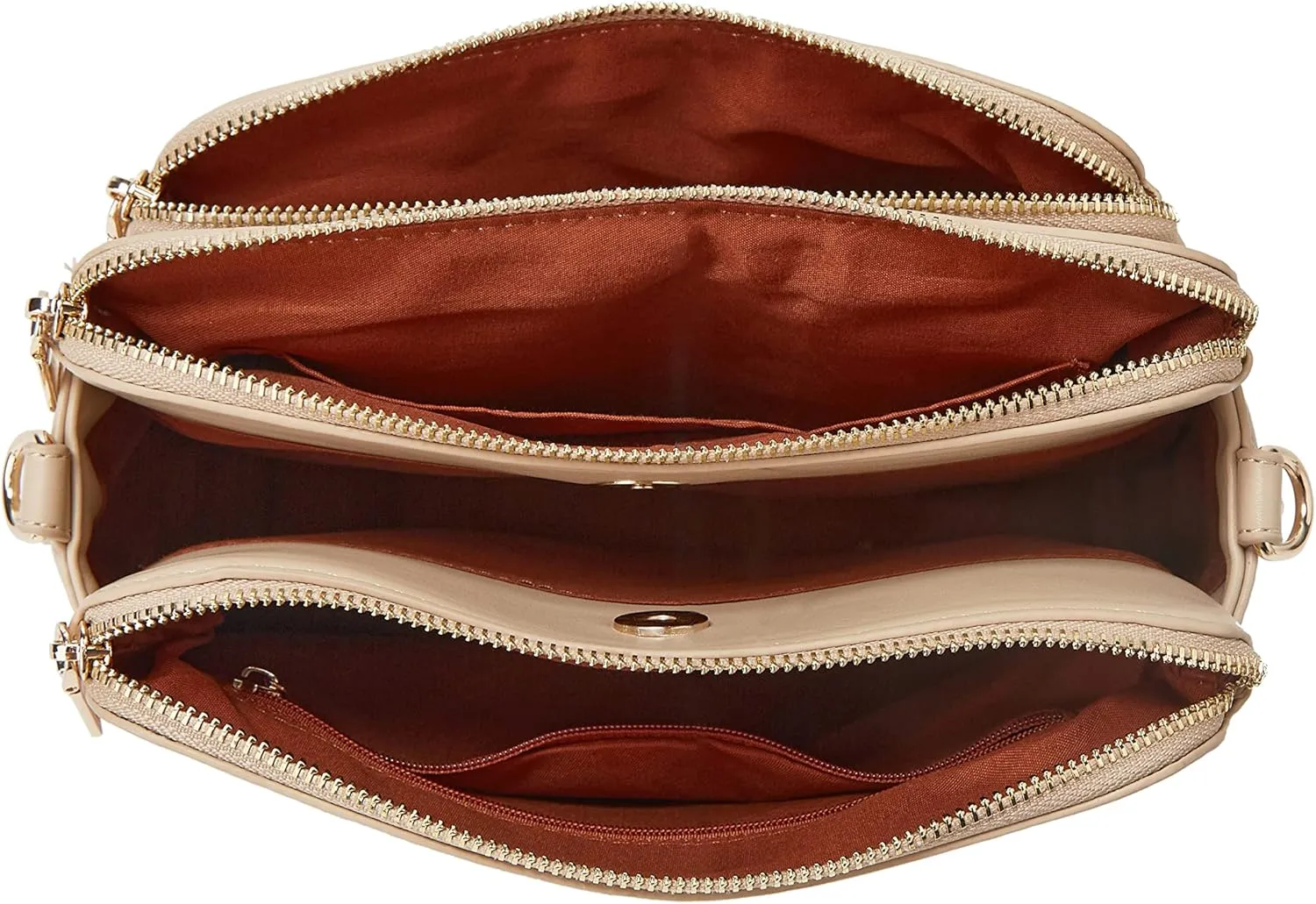 Crossbody Bags for Women Three-Layer Shoulder Bag Vegan Leather Multiple Compartments Handbag Purses Satchel Hobo Clutch 2024