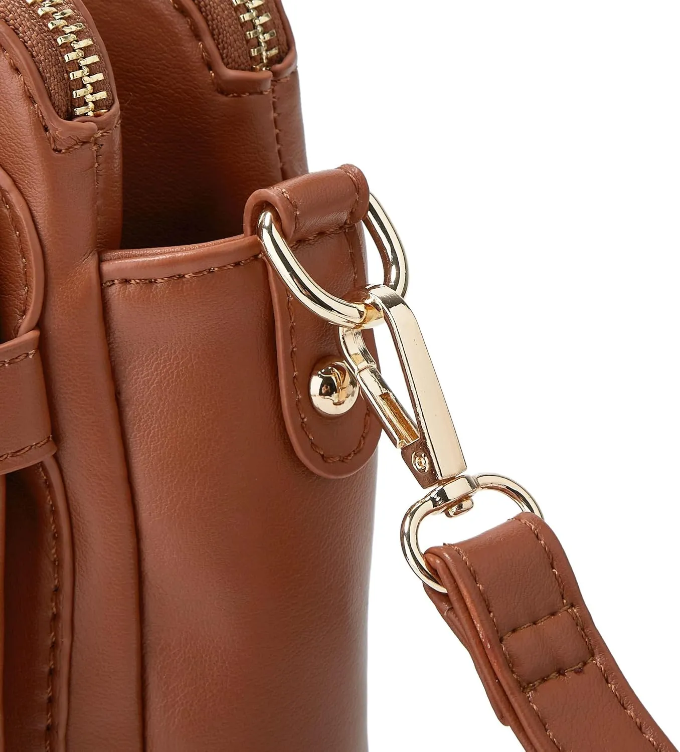 Crossbody Bags for Women Three-Layer Shoulder Bag Vegan Leather Multiple Compartments Handbag Purses Satchel Hobo Clutch