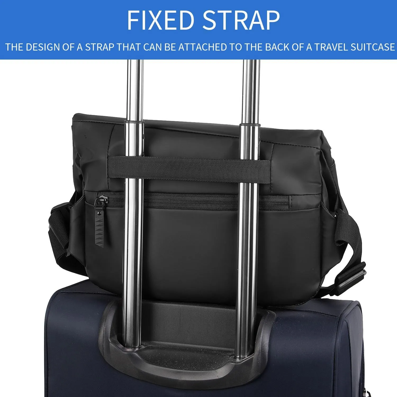 crossbody bags for women，crossbody bag，fanny pack for men，travel essentials，man purse for men，man bag (Black, Large)