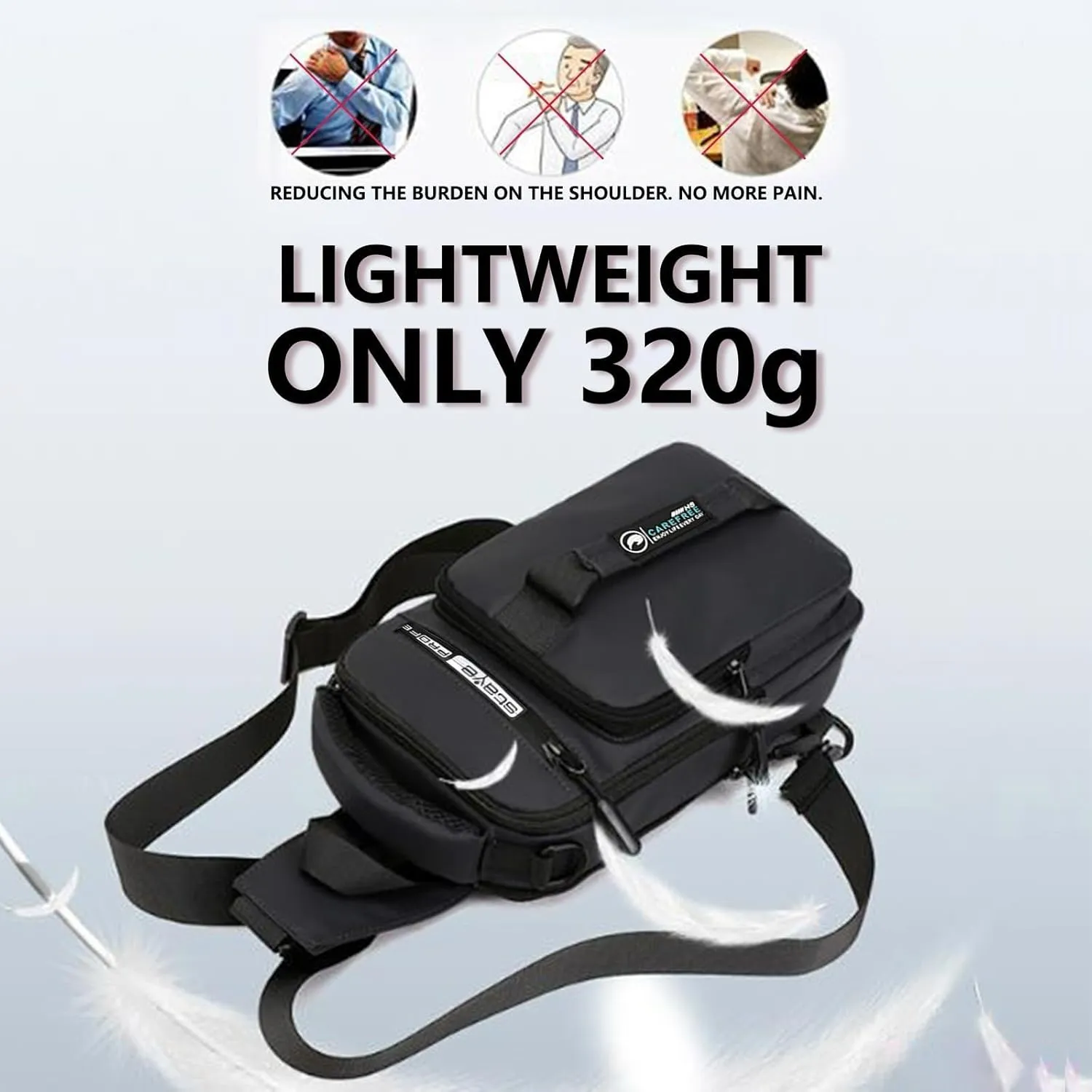 Crossbody Bags Sling Backpack for Women and Men, Casual Chest Bag, Shoulder Bag, Travel Hiking Daypack