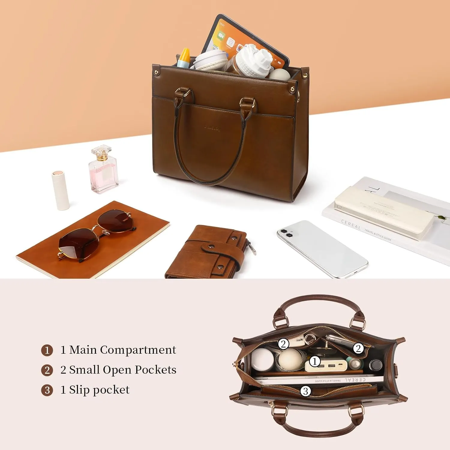 Crossbody Purses and Handbags for Women,Vegan Leather Satchel Shoulder Bags Top Handle Purses For Women