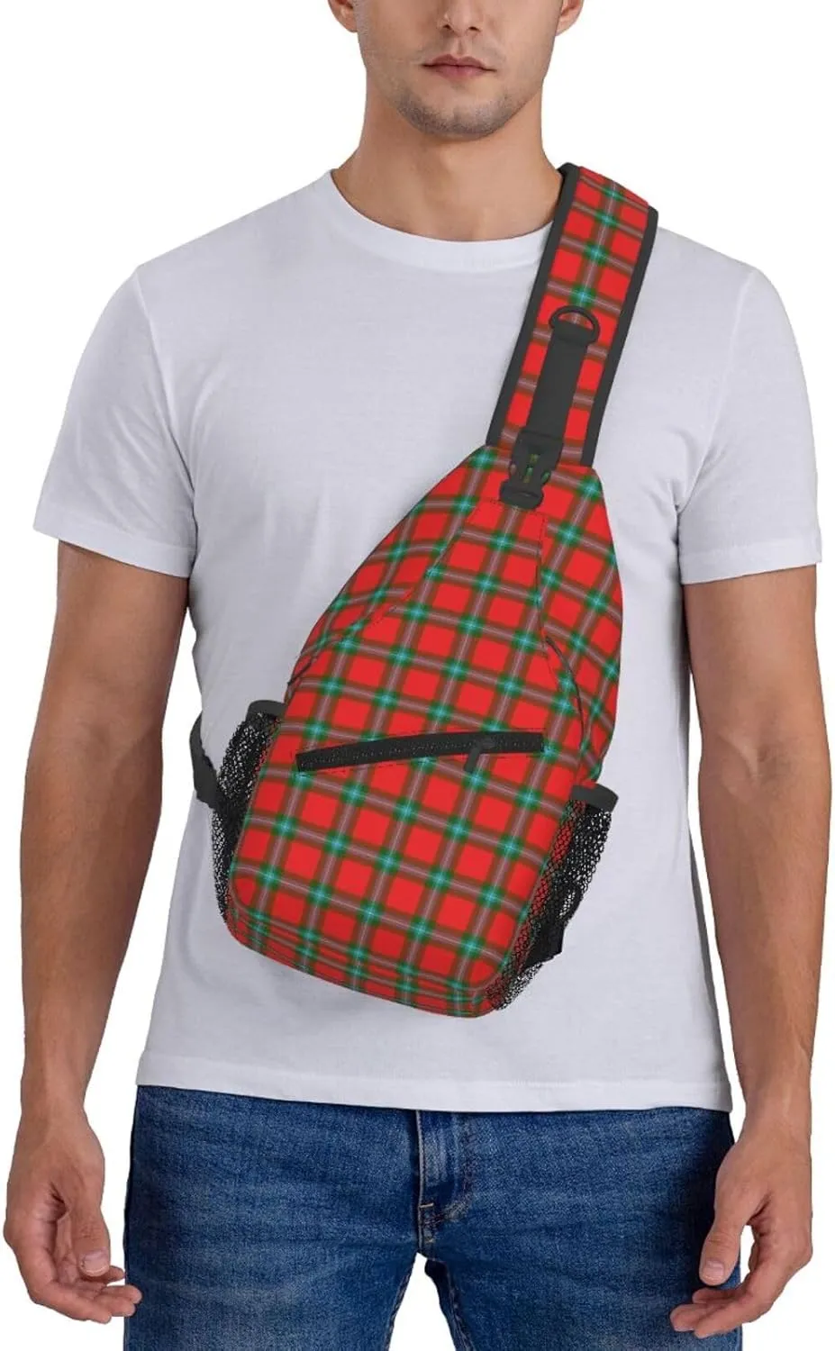 Crossbody Sling Backpack Clan MacLaine of Lochbuie Tartan Shoulder Chest Bag Daypack for Traveling Sport