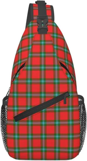 Crossbody Sling Backpack Clan MacLaine of Lochbuie Tartan Shoulder Chest Bag Daypack for Traveling Sport