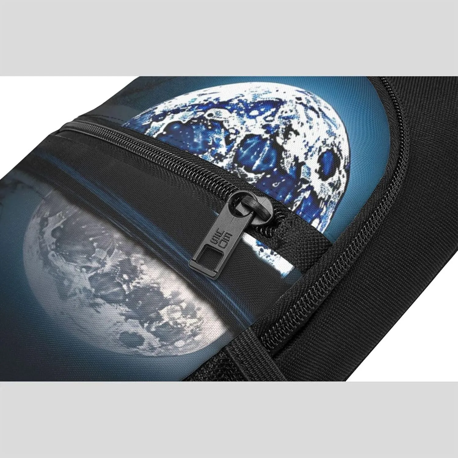 Crossbody Sling Backpack Sling Bag for Men Women Cross Chest Bag Shoulder Bag Full Moon Water Reflection Travel Hiking Daypack