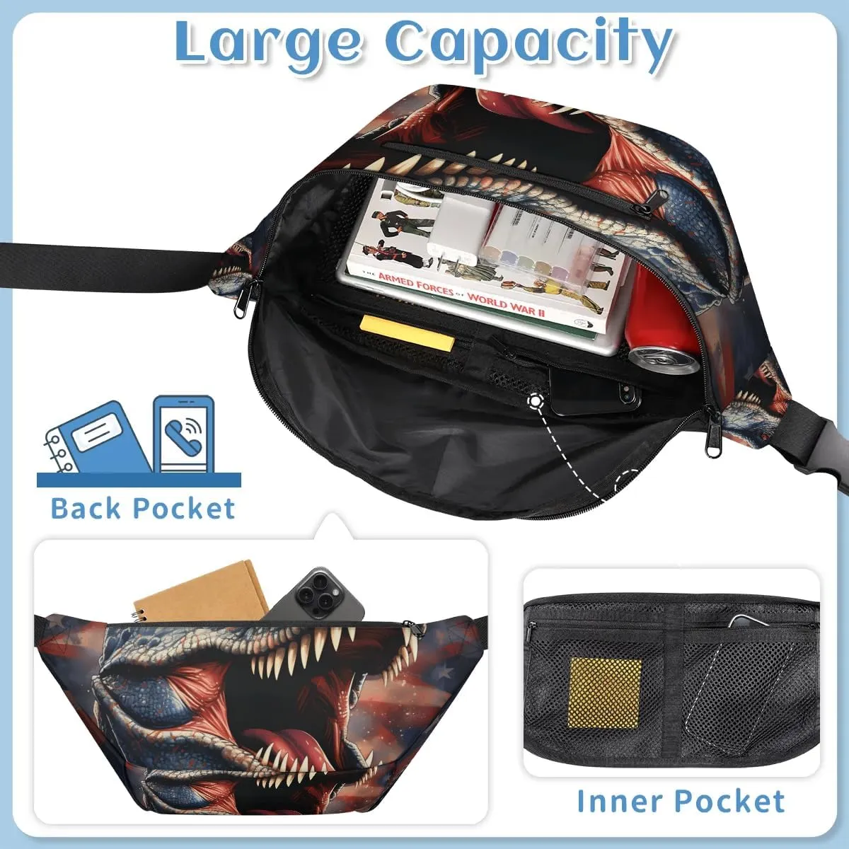 Crossbody Sling Bag for Women Men Farm Chicken Lightweight Waterproof Travel Essentials