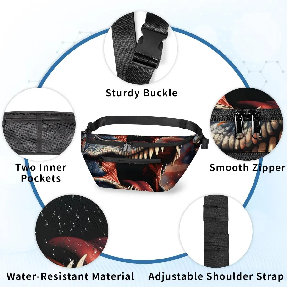 Crossbody Sling Bag for Women Men Farm Chicken Lightweight Waterproof Travel Essentials