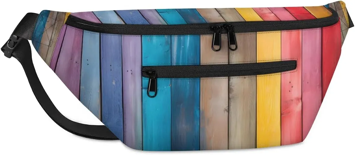 Crossbody Sling Bag for Women Men Plaid Pattern Lightweight Waterproof Travel Essentials