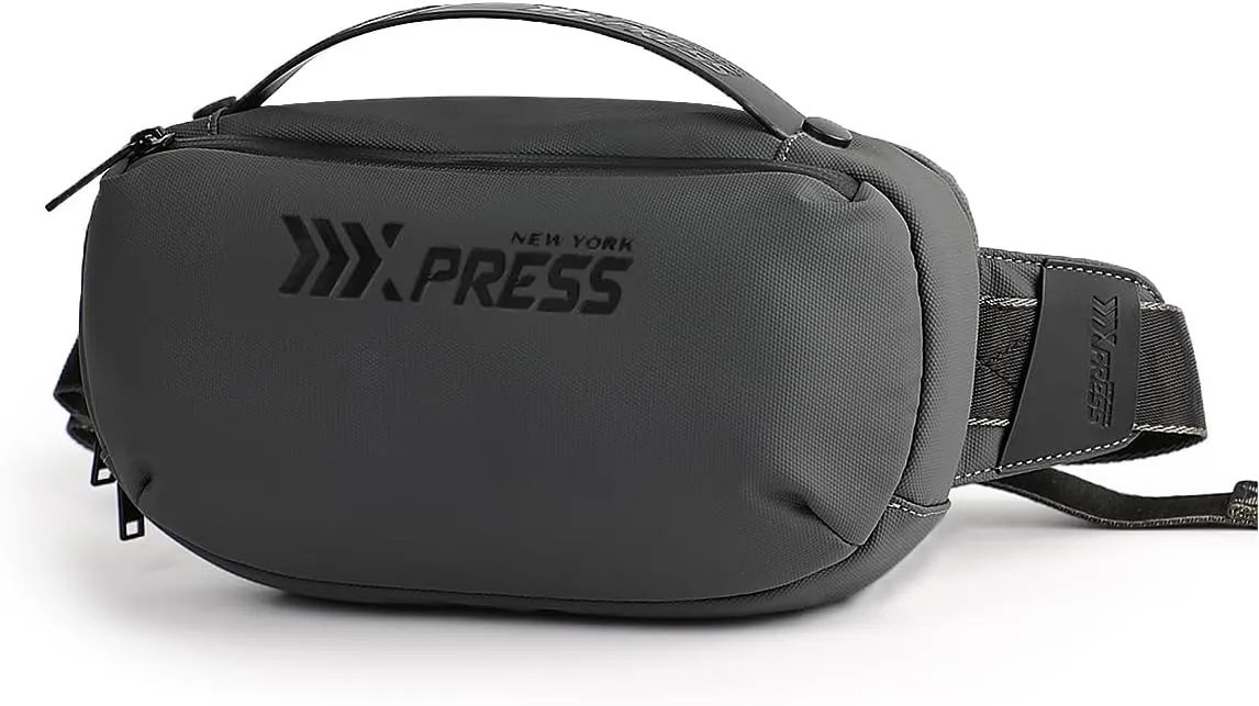 Crossbody Sling Bag w/Adjustable Strap, Waterproof Lightweight Chest Shoulder Backpack for Men Women