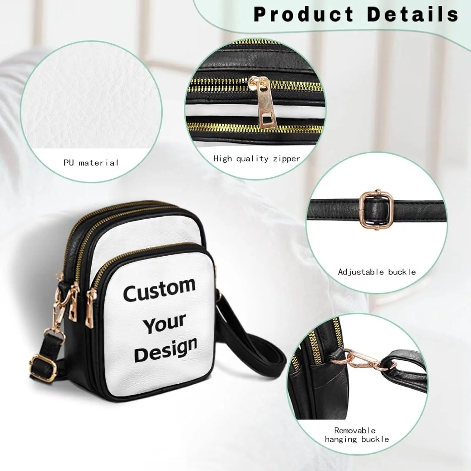 Crossbody Sling Bags for Women Crossbody Cell Phone Purse Wallet Sling Bag Shoulder Strap Lightweight Small Satchel
