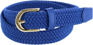 CTM® Women's Elastic Braided Stretch Belt