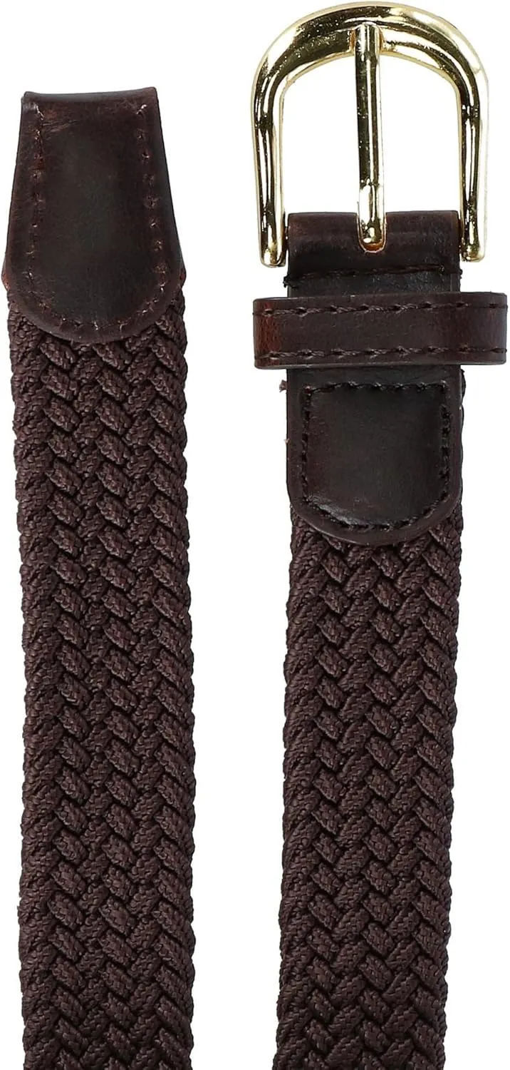 CTM® Women's Elastic Braided Stretch Belt