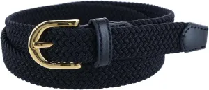 CTM® Women's Elastic Braided Stretch Belt