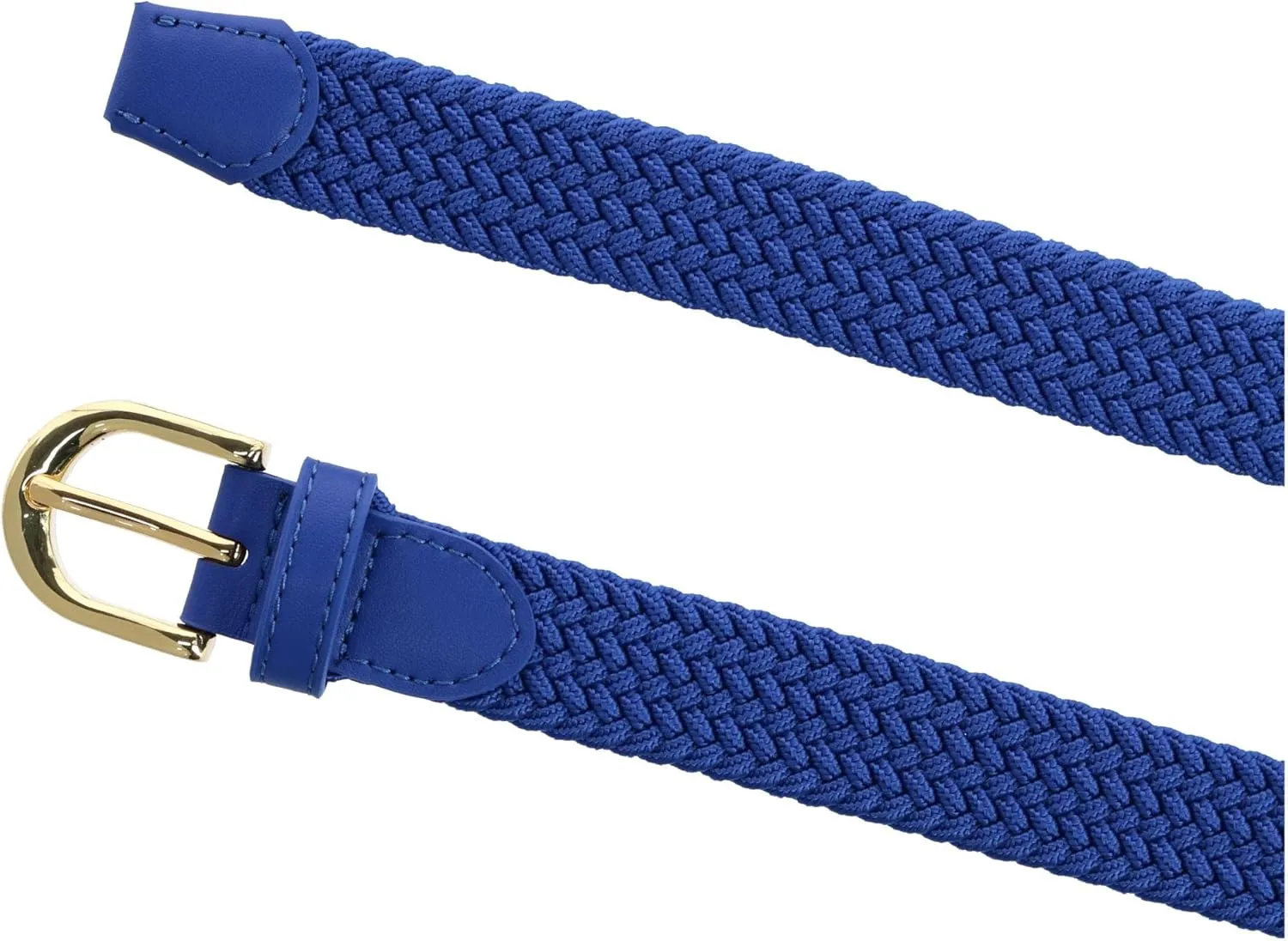 CTM® Women's Elastic Braided Stretch Belt