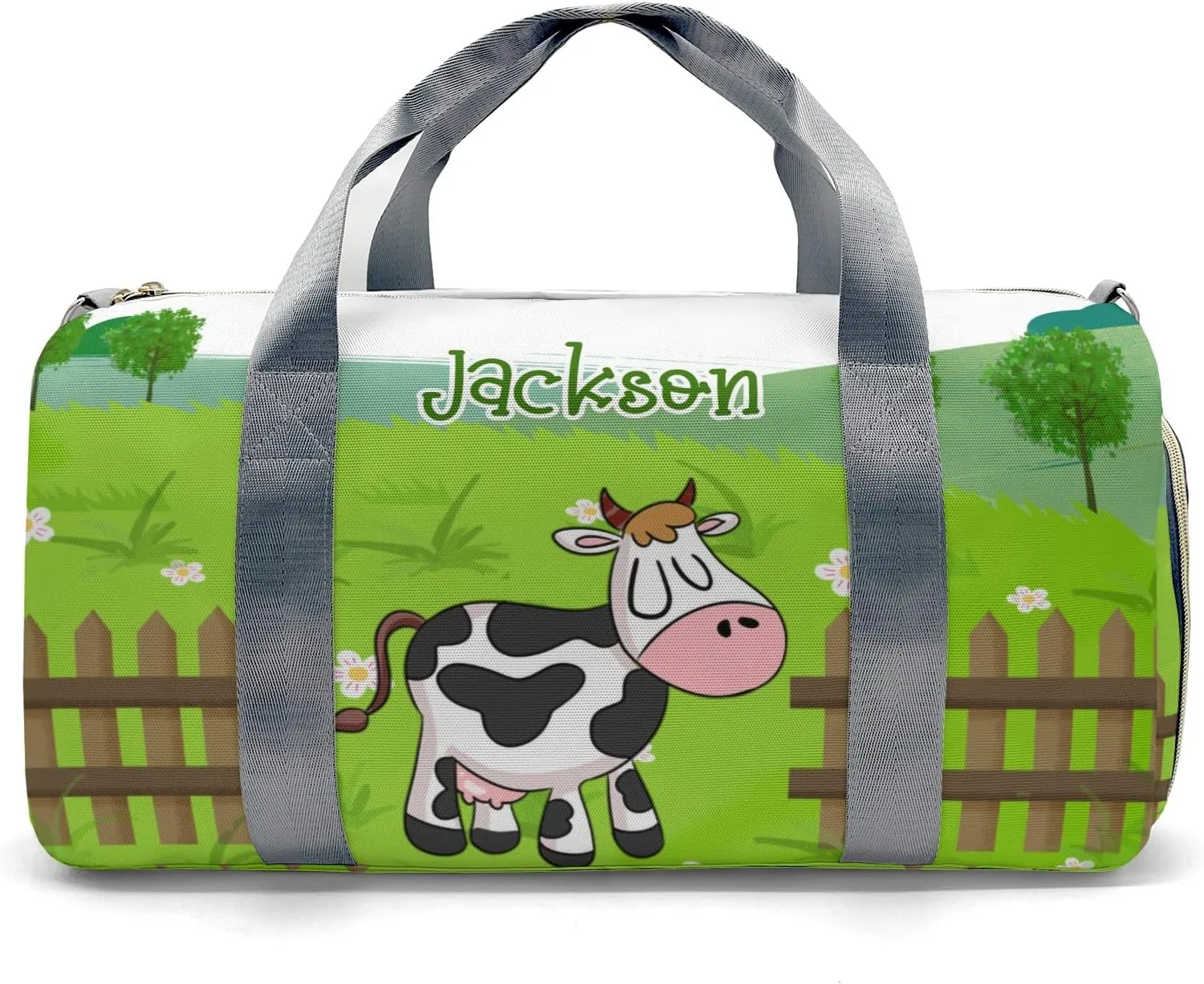 Custom Duffel Bag Farm Life Cow Compact and Convenient: Fitness Bags for the Modern Traveler