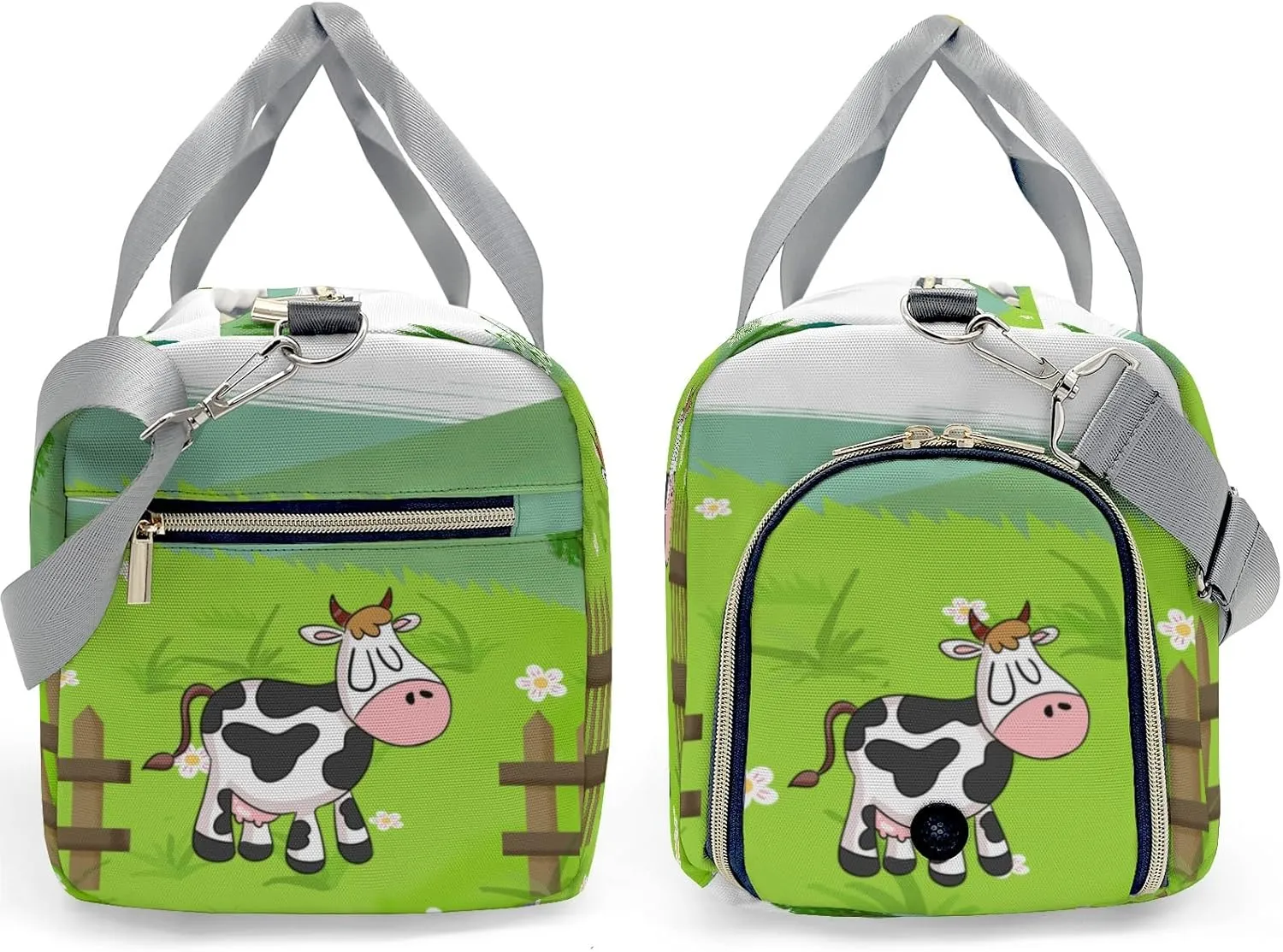 Custom Duffel Bag Farm Life Cow Compact and Convenient: Fitness Bags for the Modern Traveler