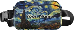 Custom Name Van Gogh Starry Night Fanny Packs for Women and Men - Belt Bag, Crossbody, Running Waist Pack 21340594C