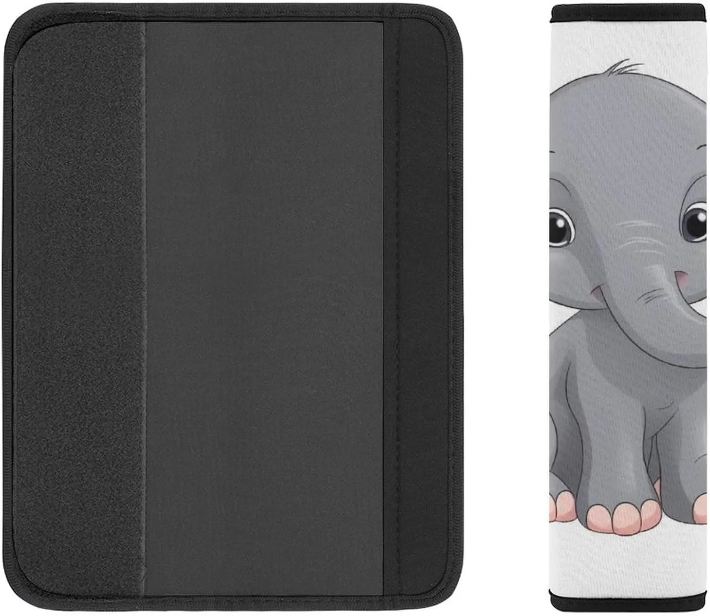 Cute Cartoon Elephant Auto Seat Belt Cover 2PCS Universal Car Seat Belt Shoulder Protector Pad, Protect Your Shoulders and Neck for Car Seat Belt, Shoulder Bag, Backpack