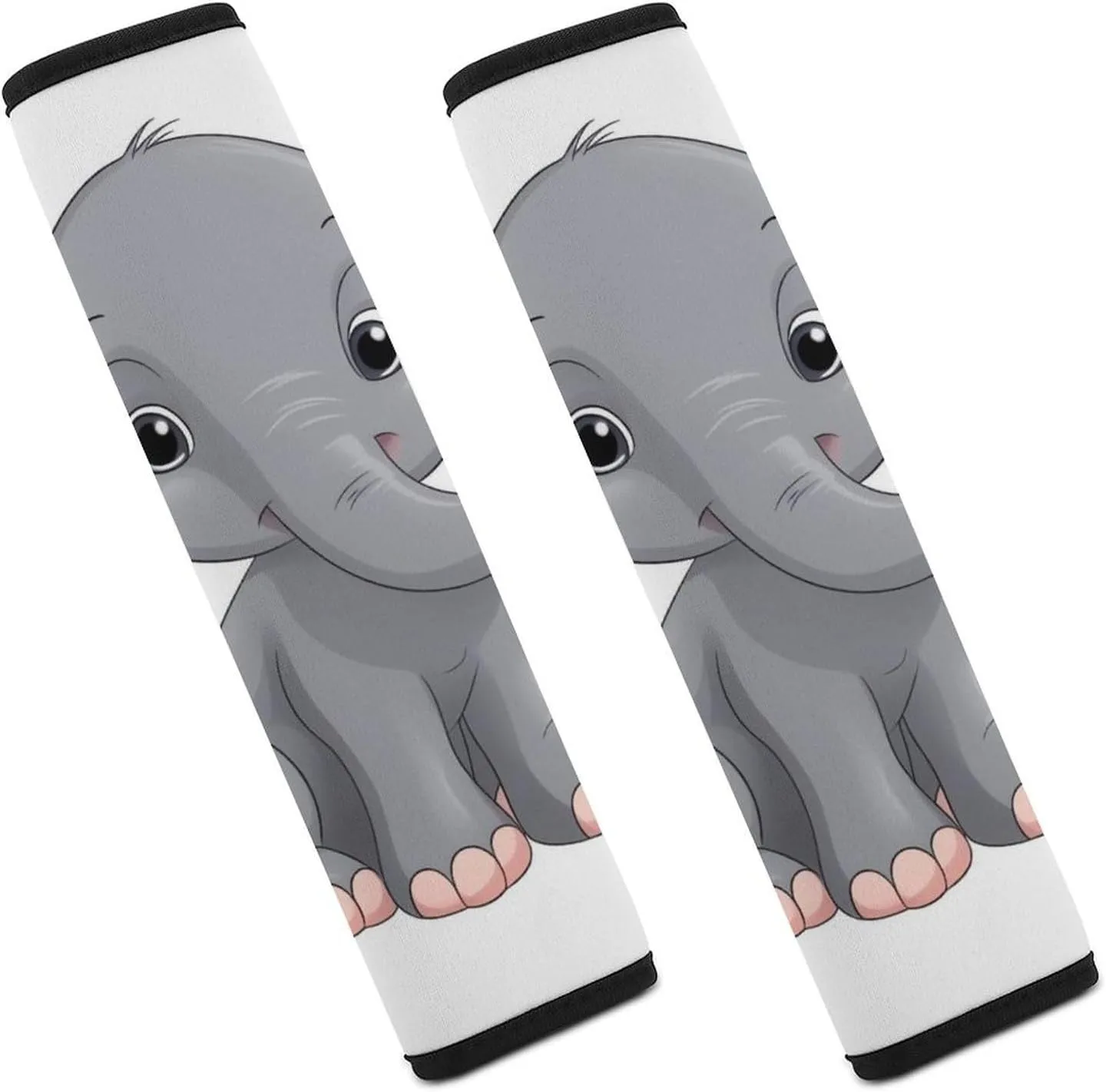 Cute Cartoon Elephant Auto Seat Belt Cover 2PCS Universal Car Seat Belt Shoulder Protector Pad, Protect Your Shoulders and Neck for Car Seat Belt, Shoulder Bag, Backpack