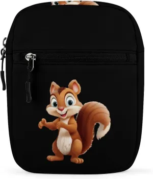 Cute Chipmunk Crossbody Bag Sling Bag Fanny Pack Cross Body Fashion Waist Packs Belt Bag with Adjustable Strap