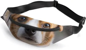 Cute Dachshund Fanny Pack for Women Men Waist Bag Waterproof Belt Bag with Adjustable Strap
