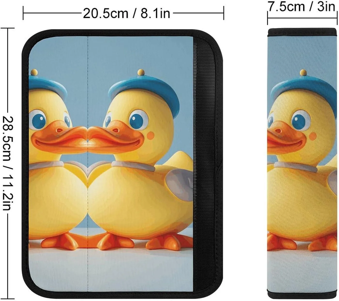 Cute Diorama Duck Auto Seat Belt Cover 1PCS Universal Car Seat Belt Shoulder Protector Pad, Protect Your Shoulders and Neck for Car Seat Belt, Shoulder Bag, Backpack