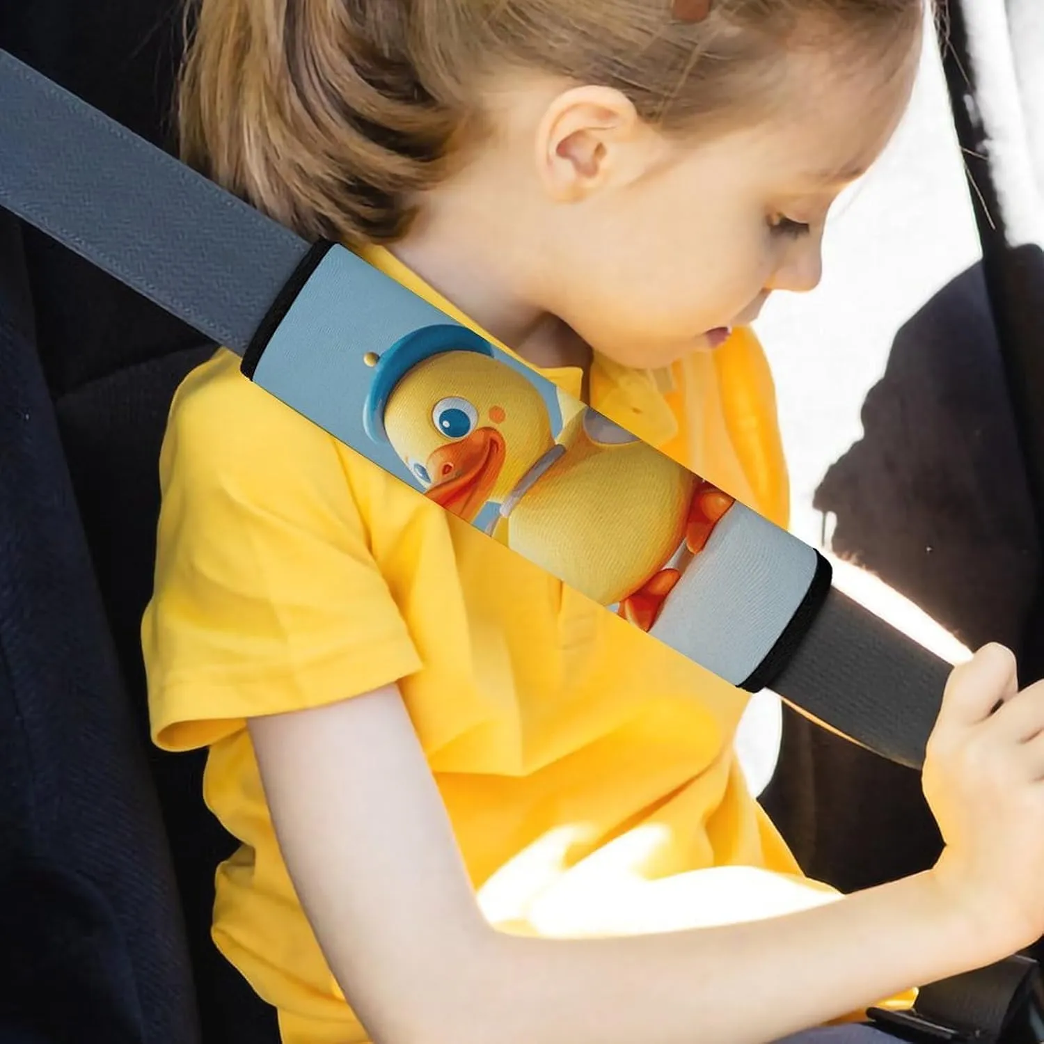 Cute Diorama Duck Auto Seat Belt Cover 1PCS Universal Car Seat Belt Shoulder Protector Pad, Protect Your Shoulders and Neck for Car Seat Belt, Shoulder Bag, Backpack