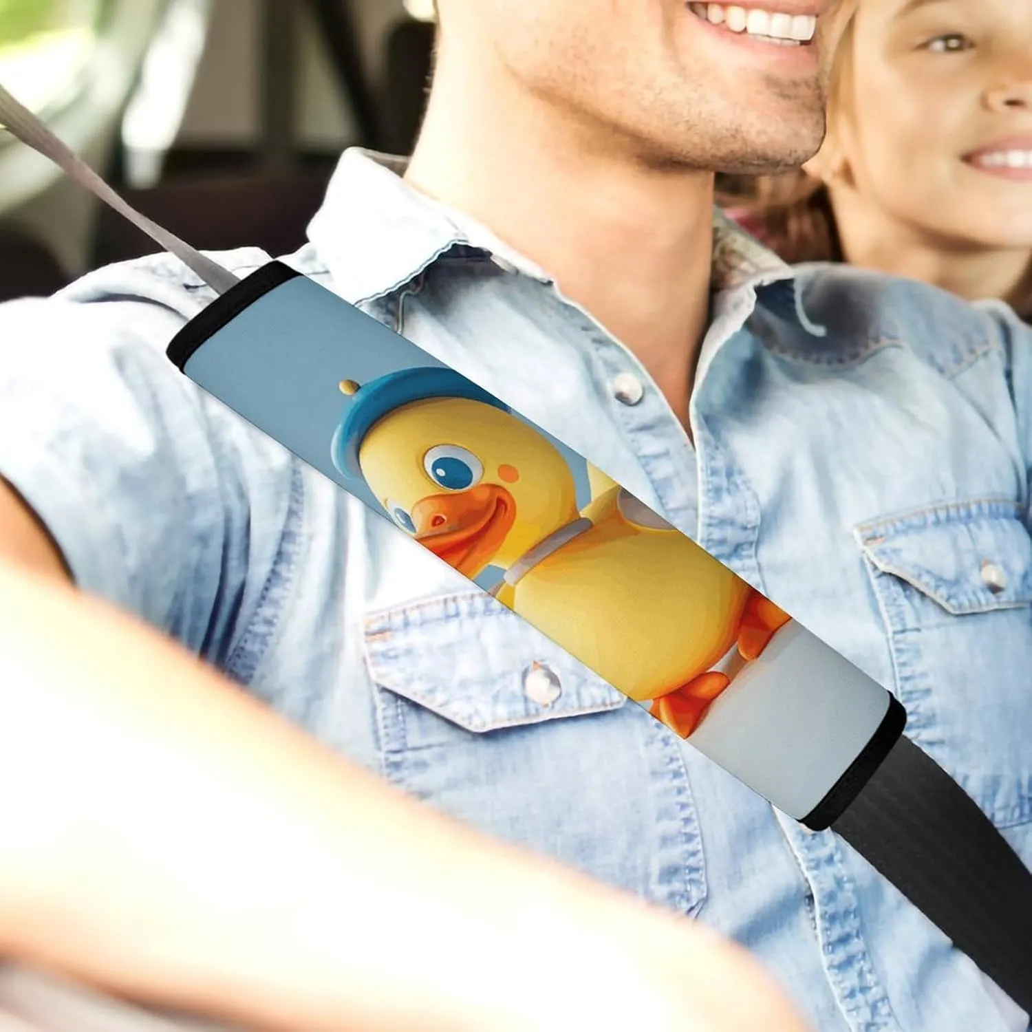 Cute Diorama Duck Auto Seat Belt Cover 1PCS Universal Car Seat Belt Shoulder Protector Pad, Protect Your Shoulders and Neck for Car Seat Belt, Shoulder Bag, Backpack