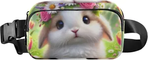 Cute Easter Bunny Eggs Garden Womens Fanny Pack Waterproof Belt Bag Hip Pack Funny Waist Bag for Women