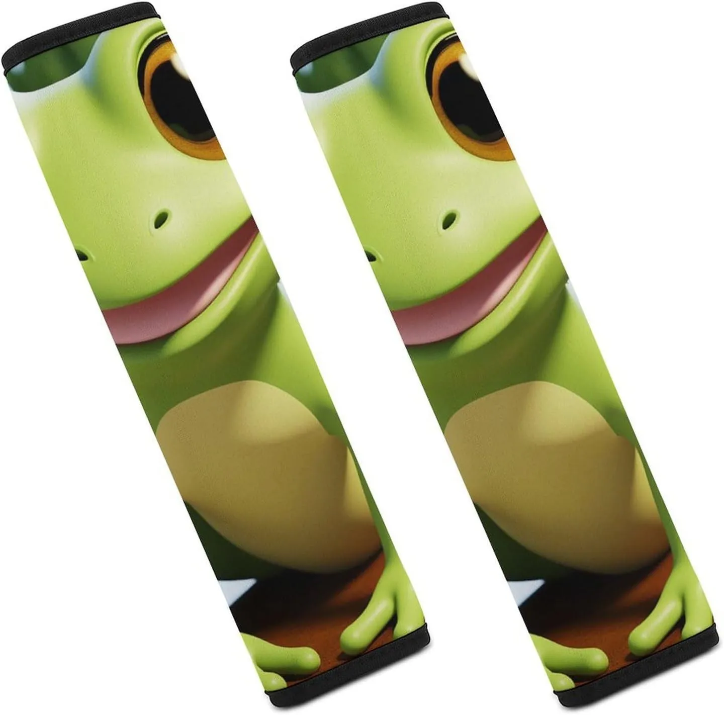 Cute Frog Auto Seat Belt Cover 2PCS Universal Car Seat Belt Shoulder Protector Pad, Protect Your Shoulders and Neck for Car Seat Belt, Shoulder Bag, Backpack