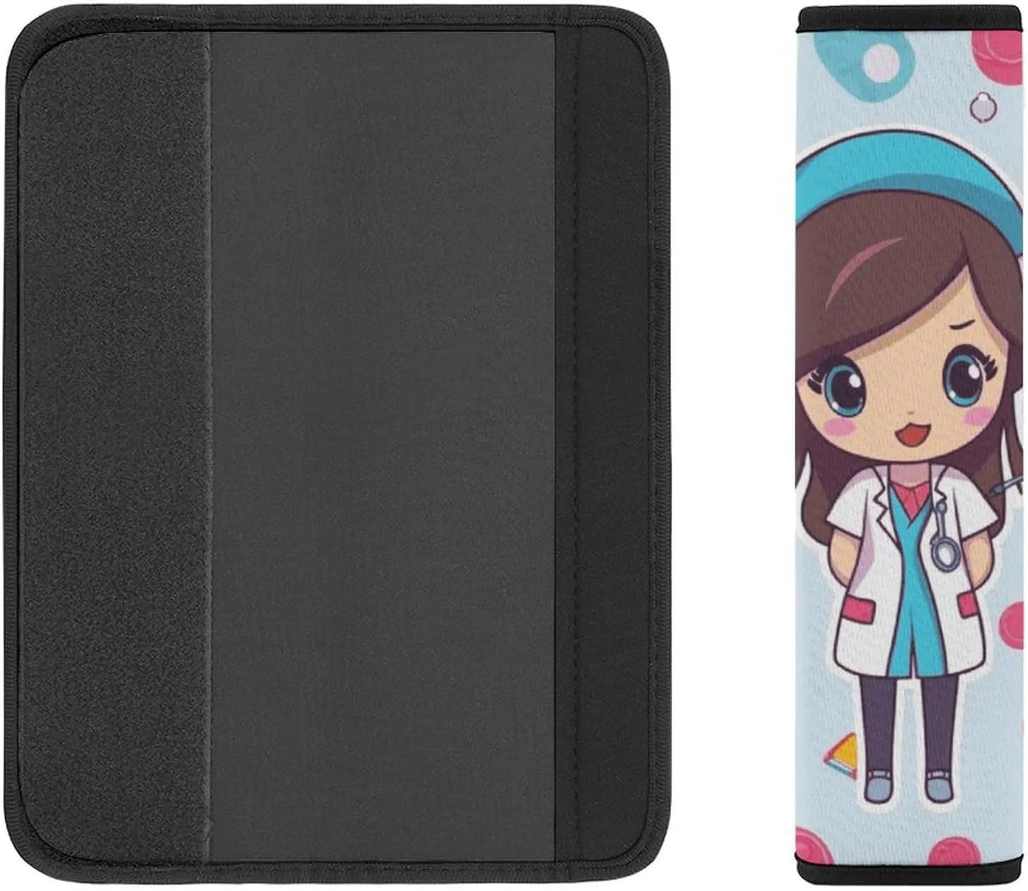 Cute Nurse Auto Seat Belt Cover 1PCS Universal Car Seat Belt Shoulder Protector Pad, Protect Your Shoulders and Neck for Car Seat Belt, Shoulder Bag, Backpack