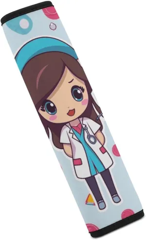 Cute Nurse Auto Seat Belt Cover 1PCS Universal Car Seat Belt Shoulder Protector Pad, Protect Your Shoulders and Neck for Car Seat Belt, Shoulder Bag, Backpack