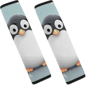 Cute Penguin Auto Seat Belt Cover 2PCS Universal Car Seat Belt Shoulder Protector Pad, Protect Your Shoulders and Neck for Car Seat Belt, Shoulder Bag, Backpack