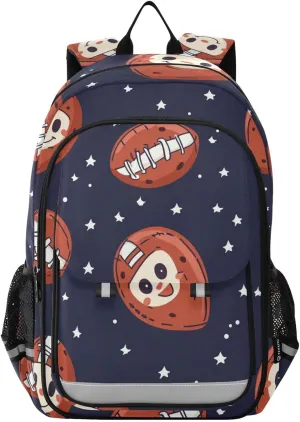 Cute Rugby Balls Football Backpack for Boys Girls Elementary School Bag Kids Bookbag Travel Rucksack With Reflective Stripes Children's backpack