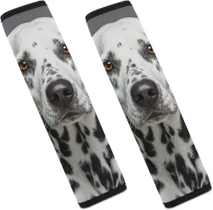Dalmatian Auto Seat Belt Cover 2PCS Universal Car Seat Belt Shoulder Protector Pad, Protect Your Shoulders and Neck for Car Seat Belt, Shoulder Bag, Backpack