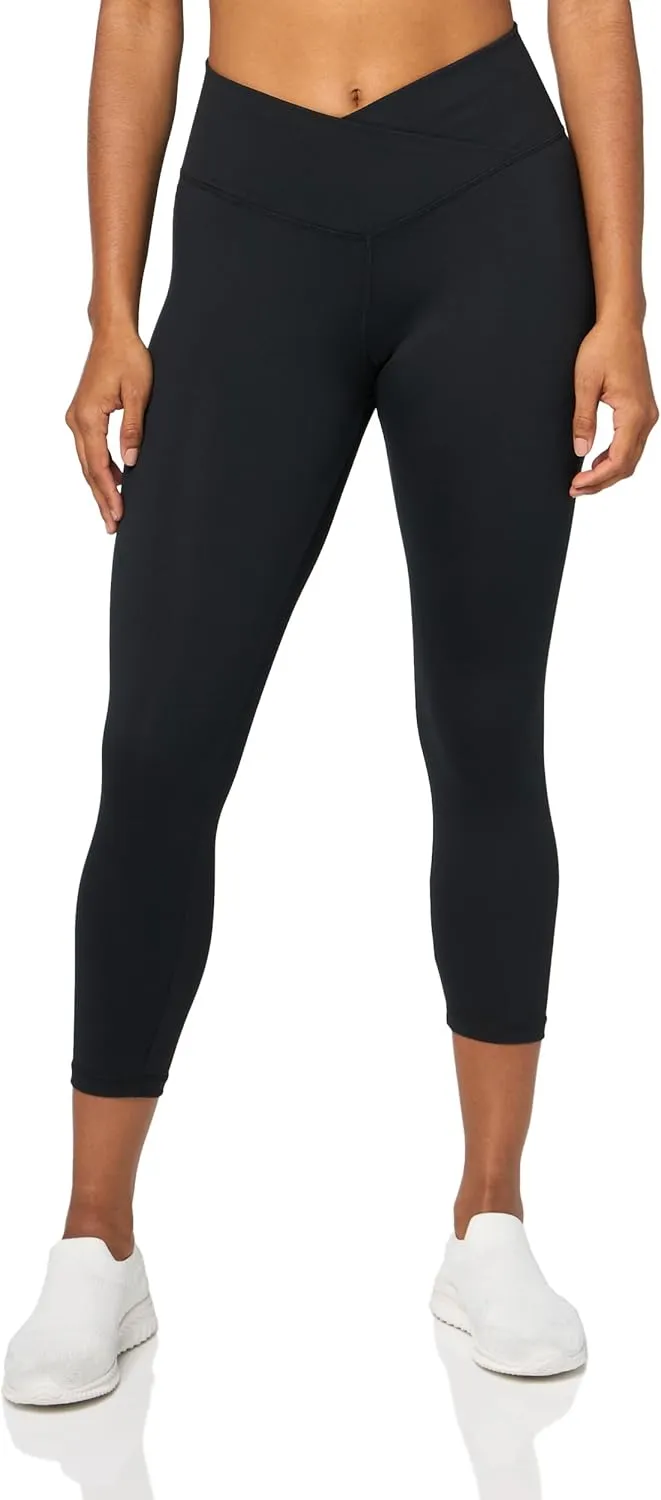 Danskin Women's Crossover Waist Crop Leggings