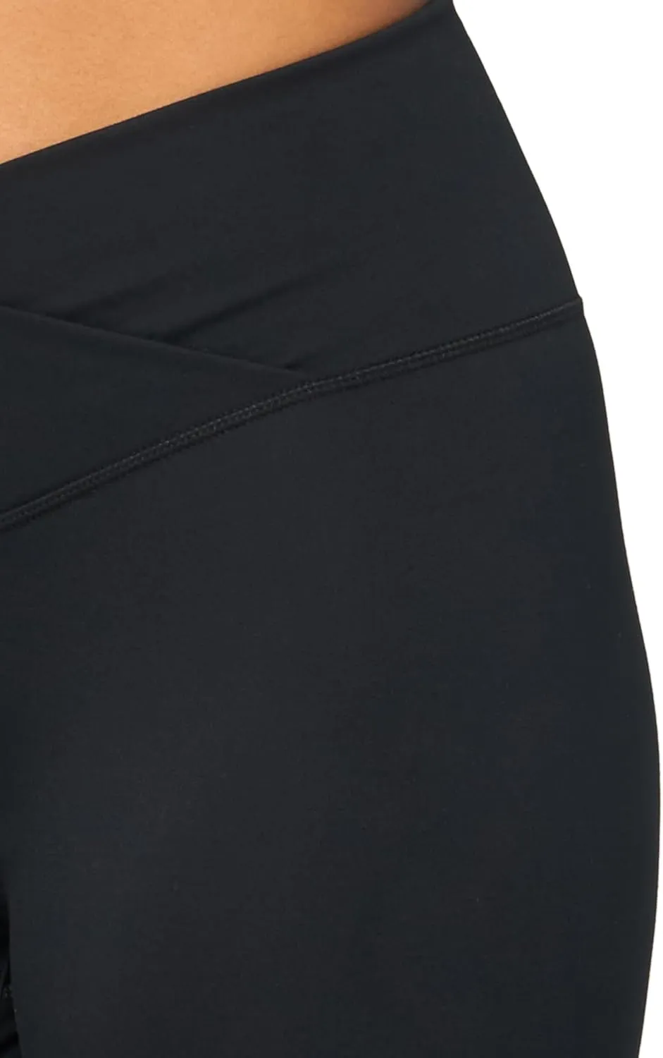 Danskin Women's Crossover Waist Crop Leggings