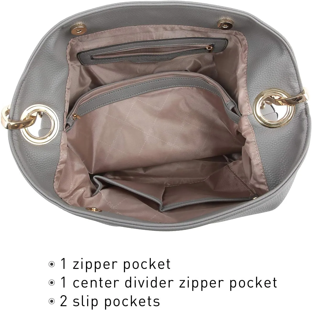 Dasein Hobo Purses for Women Soft PU Leather Handbags Slouchy Hobo Bags Shoulder Bag Top Handle Tote