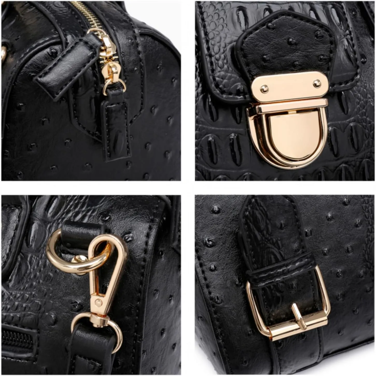 Dasein Women Barrel Handbags Fashion Satchel Bags Top Handle Shoulder Purses Vegan Leather Work Tote