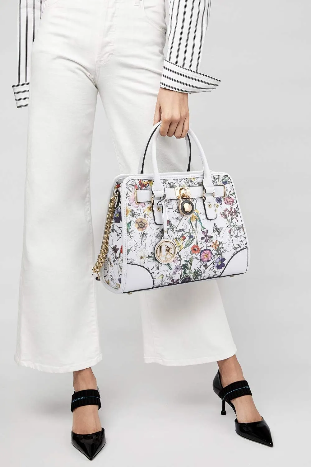 Dasein Women Handbags Top Handle Satchel Purse Shoulder Bag Hobo Bag Work Bag Set 2pcs