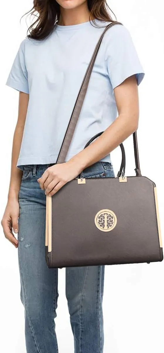 Dasein Women Purses and Handbags Top Handle Satchel Bags Large Shoulder Work Bag Tote with Wallet