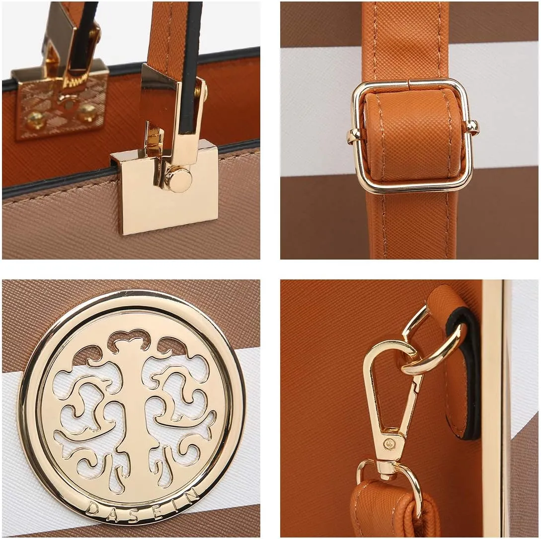 Dasein Women Purses and Handbags Top Handle Satchel Bags Large Shoulder Work Bag Tote with Wallet