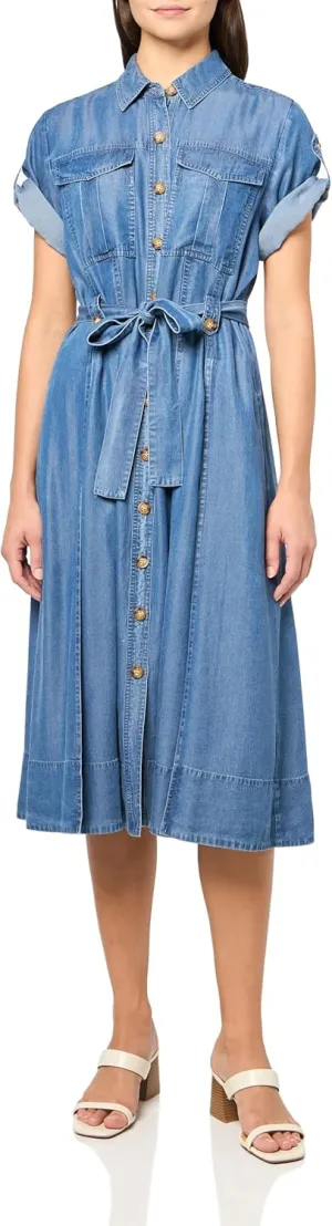 Derek Lam 10 Crosby Women's Gaelle Belted Utility Dress