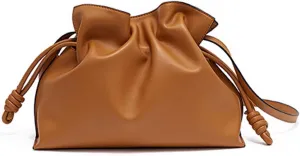 Designer Bucket Women's bags,Genuine Leather Shoulder Hobo Bag,Chic Drawstring Storage Leather Crossbody Bag for Women