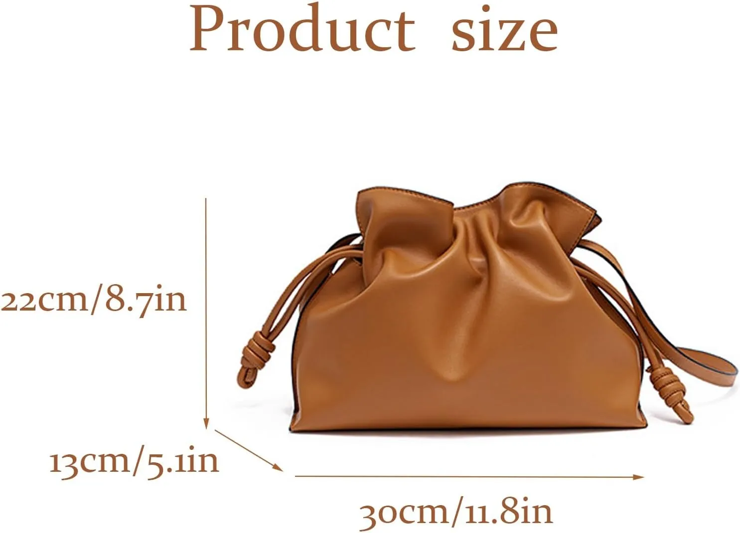 Designer Bucket Women's bags,Genuine Leather Shoulder Hobo Bag,Chic Drawstring Storage Leather Crossbody Bag for Women