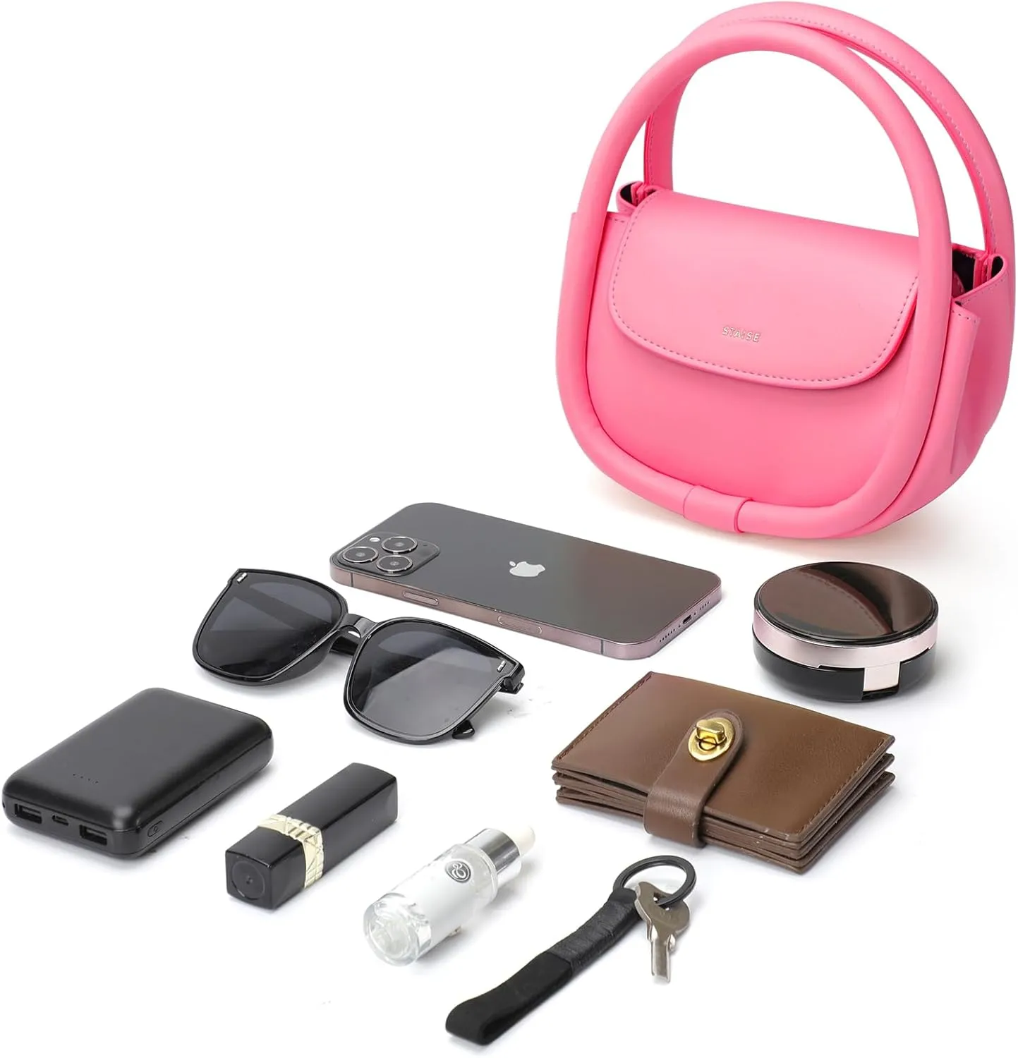 Designer Top Handle Shoulder Bags for Women, Trendy Mini Crossbody Purses, Women’s Leather Handbags with Straps