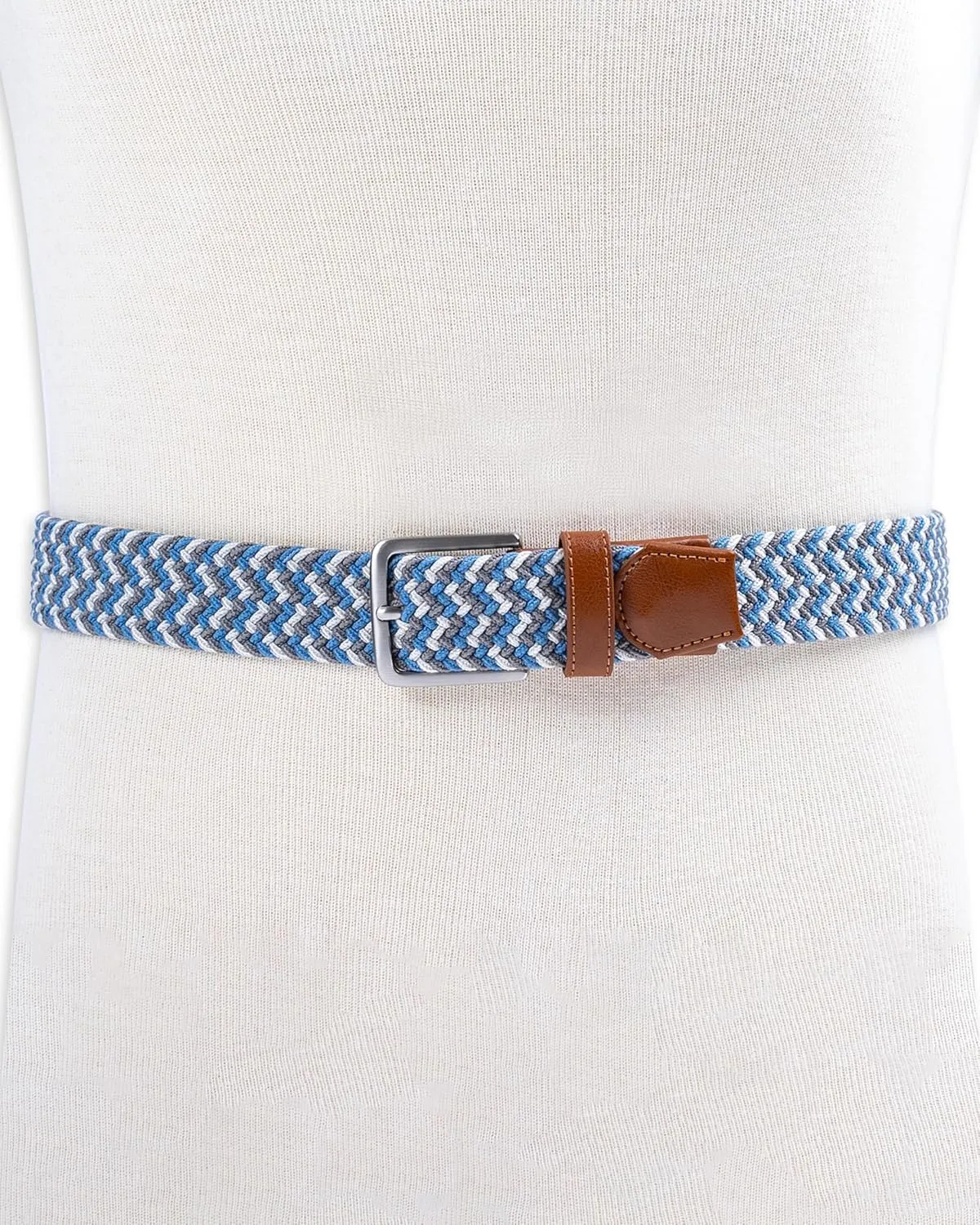 Dockers Men's Casual Everyday Braided Fabric Fully Adjustable Web Belt