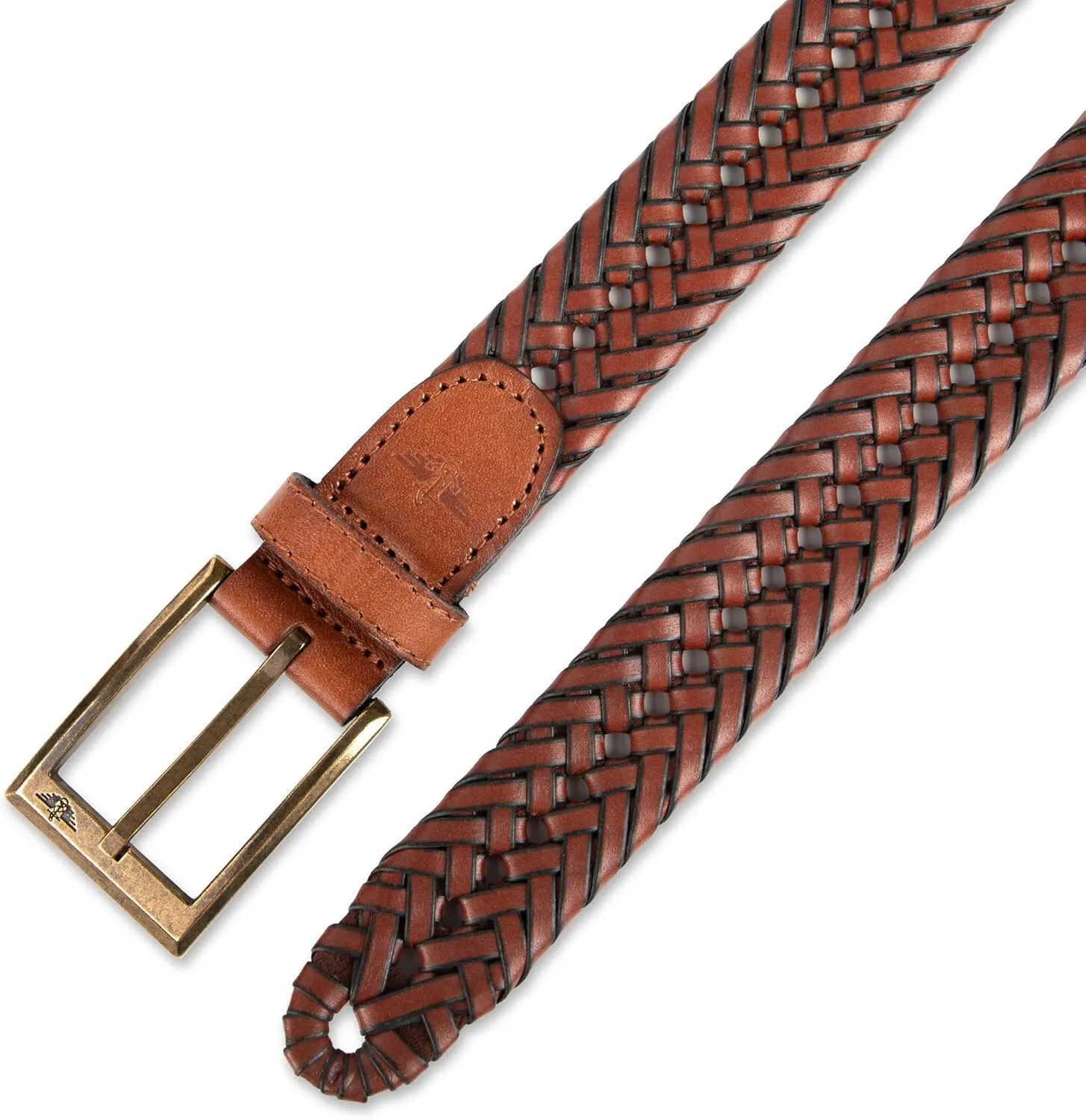 Dockers Men’s Leather Braided Fully Adjustable Belt