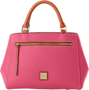 Dooney & Bourke Designer Handbags for Women, Pebble Grain Leather Small Satchel Bag with Crossbody Strap